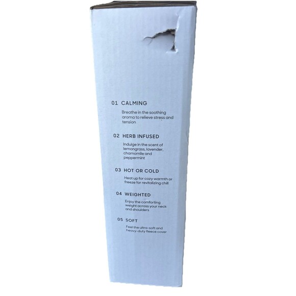 Sharper Image Aromatherapy Neck and Shoulder Wrap Filled with Natural Herbs NEW - Picture 4 of 4